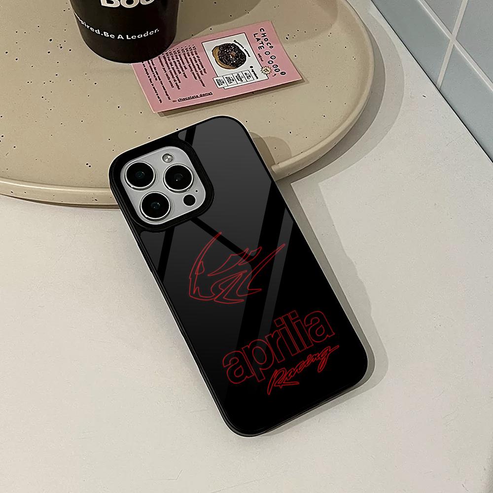 

Aprilia Racing Italy Motorcycle Phone Case for Iphone 17 16 15 14 Air 13 12 11 Pro Max Mini Plus Fundas Shell PC+TPU Cover iPhone 14 Pro
