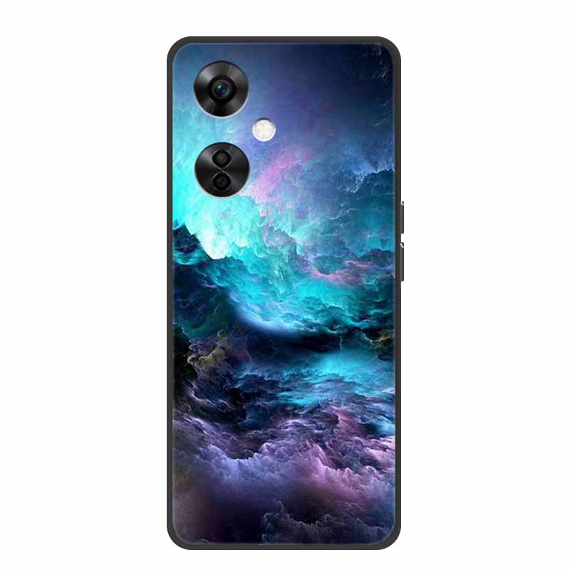 For OnePlus Nord CE 3 Lite 5G Cases Black Silicone Soft Cute Cat Rose Case For OnePlus Nord CE 3 5G Heart Lion Luxury TPU Cases