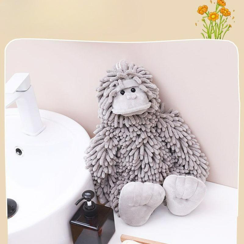 Hochabsorbierendes Chenille-Handtuch Tier-Reinigungstücher mit Schlaufe für Küche, Bad, Vorschule, Reisen, Babyparty-Geschenk