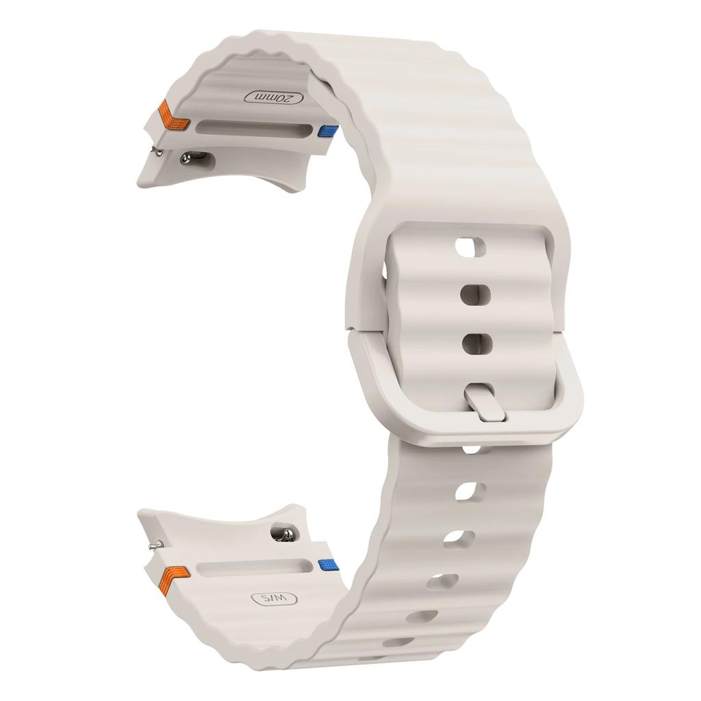 Silicone Sport Band for Samsung Galaxy Watch 4/5/6/7 44mm 40mm Unisex Soft Loop Strap for Galaxy Watch FE Quick Release Bracelet