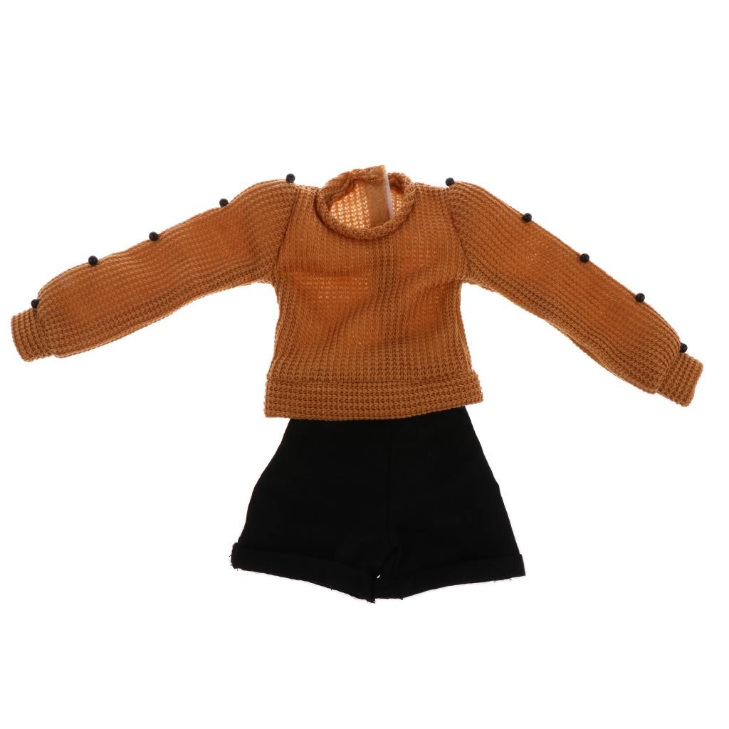 Moda Lalka Sweter Spodenki Spodnie i Kapelusz Odzież Zestaw dla lalek 1/3 BJD SD