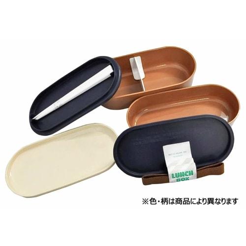 Skater SX2WB Wood Grain Two-Tier Bento Box, 630ml, Auspicious Rabbit Design, Made in Japan