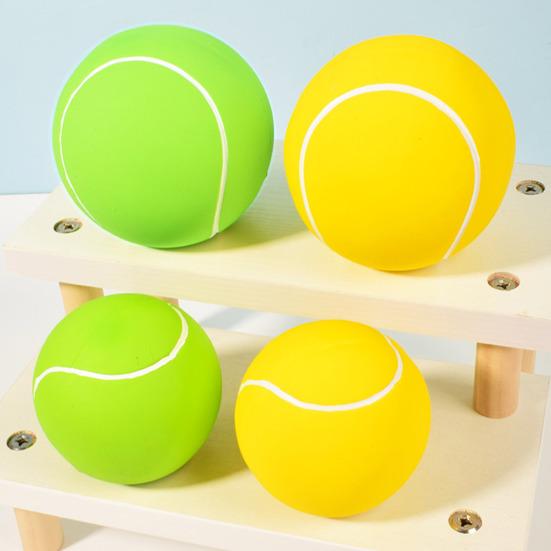 Squeaky Dog Tennis Ball Dog Chew Toy Fetch Ball Interactive Dog Training Toy for Outdoor Fetch Toss-and-Catch Game