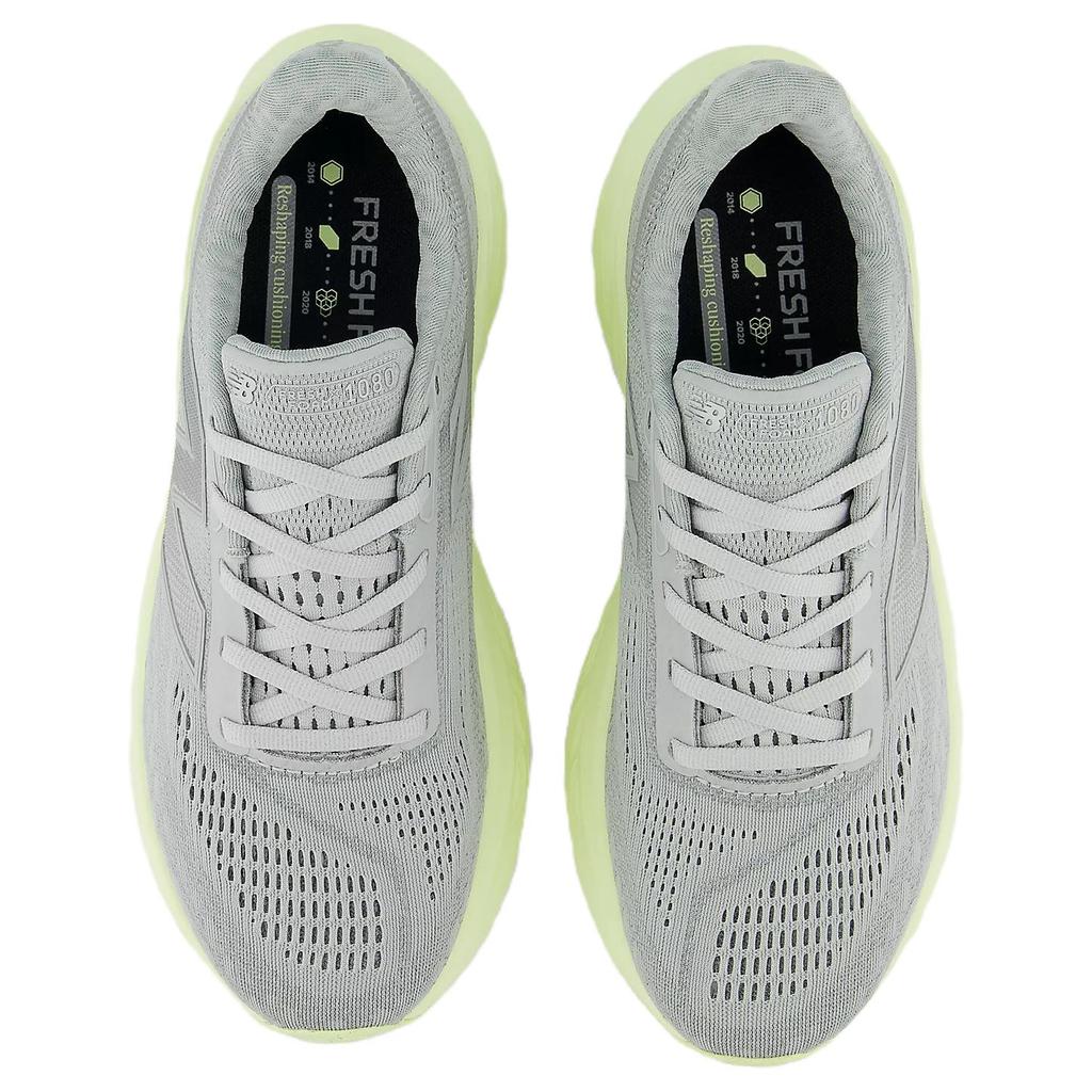 New Balance Fresh Foam X 1080v14 Raincloud Limelight Women Sneakers Grey Silver-Metallic W1080R14
