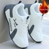 Winter Cotton Shoes, Men's Warm Plush Shoes, Waterproof Shoes, Thickened Casual Sports Running Shoes