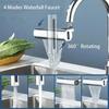 New 4 Modes Waterfall Faucet Aerator Extender Sprayer for Kitchen Sink Tap Waterfall Diffuser Water Saving Nozzle Bubbler Fit