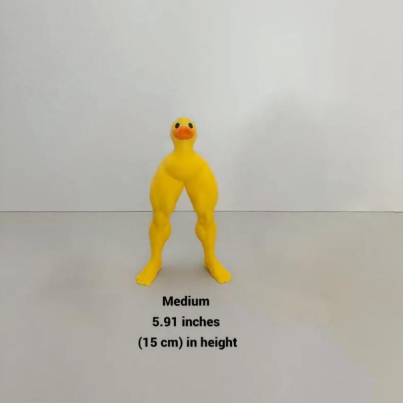 

Мускулистая Нога Утка, Смешной Декор из Смолы, Милая Фигурка Животного, Статуэтка Утки Ручной Работы, Фигурка Желтой Утки, Причудливый Домашний Декор M