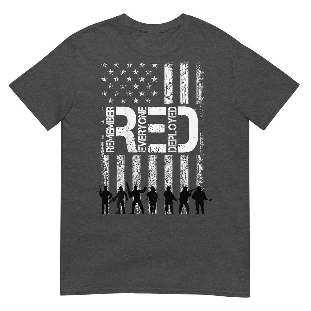 On Fridays We Wear Red Military Veteran Day Us Flag Back TShirt