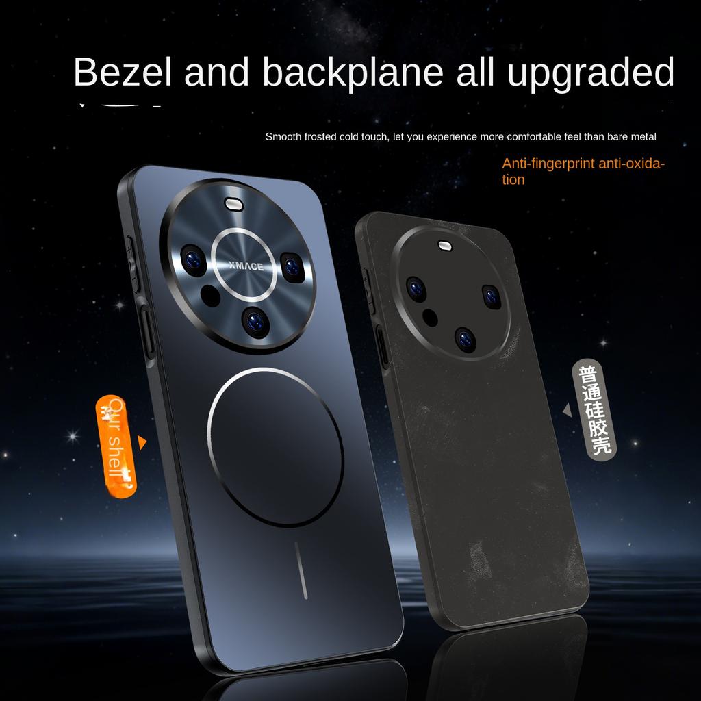 Huawei Mate 60 60 Pro 60 ProPlus için Renkli manyetik tam lens koruyucu çizilmeye dayanıklı düşmeye karşı dayanıklı telefon kılıfı