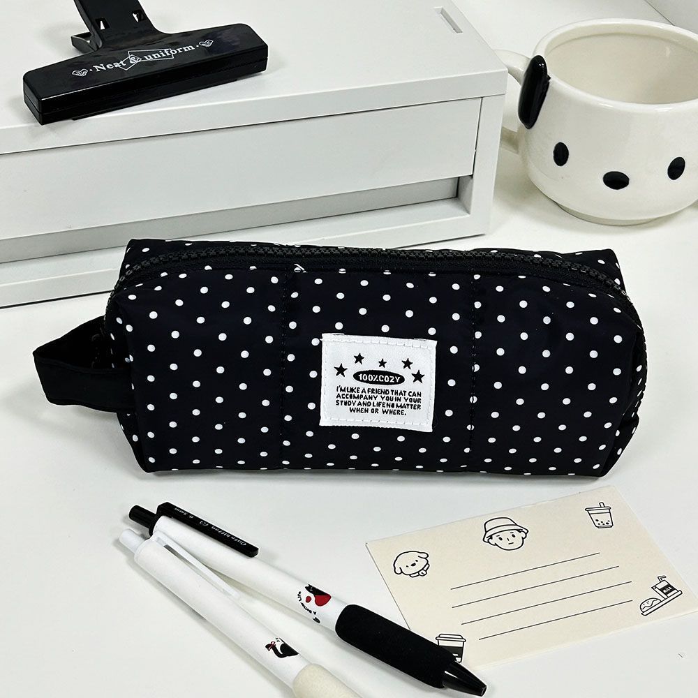 Portable Fabric Pen Case With Large Capacity For Students And Office Use