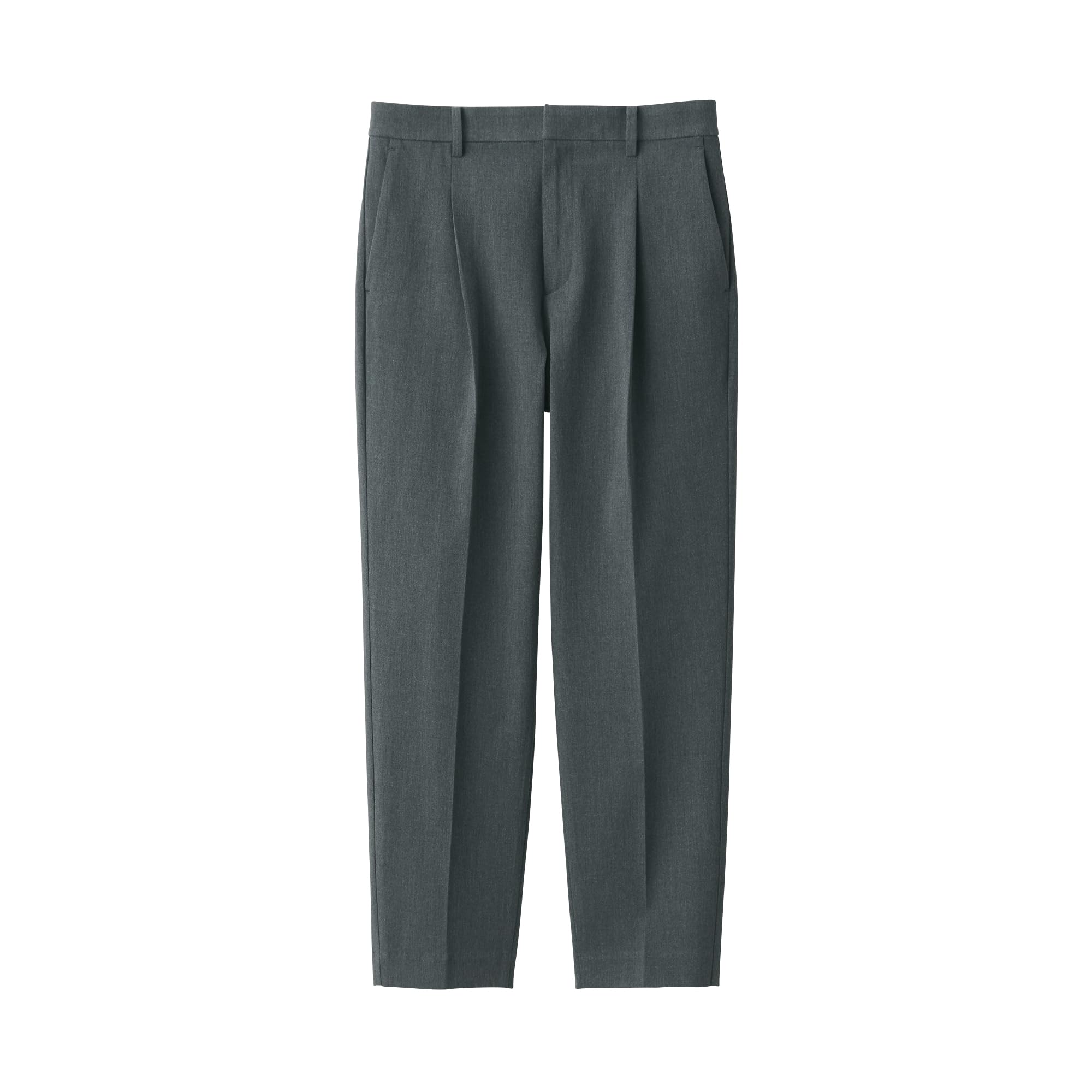 

MUJI Tuck Tapered Pants BE1QRA4S Dark Gray M Women s Wrinkle-resistant Women s Women s темно-серого