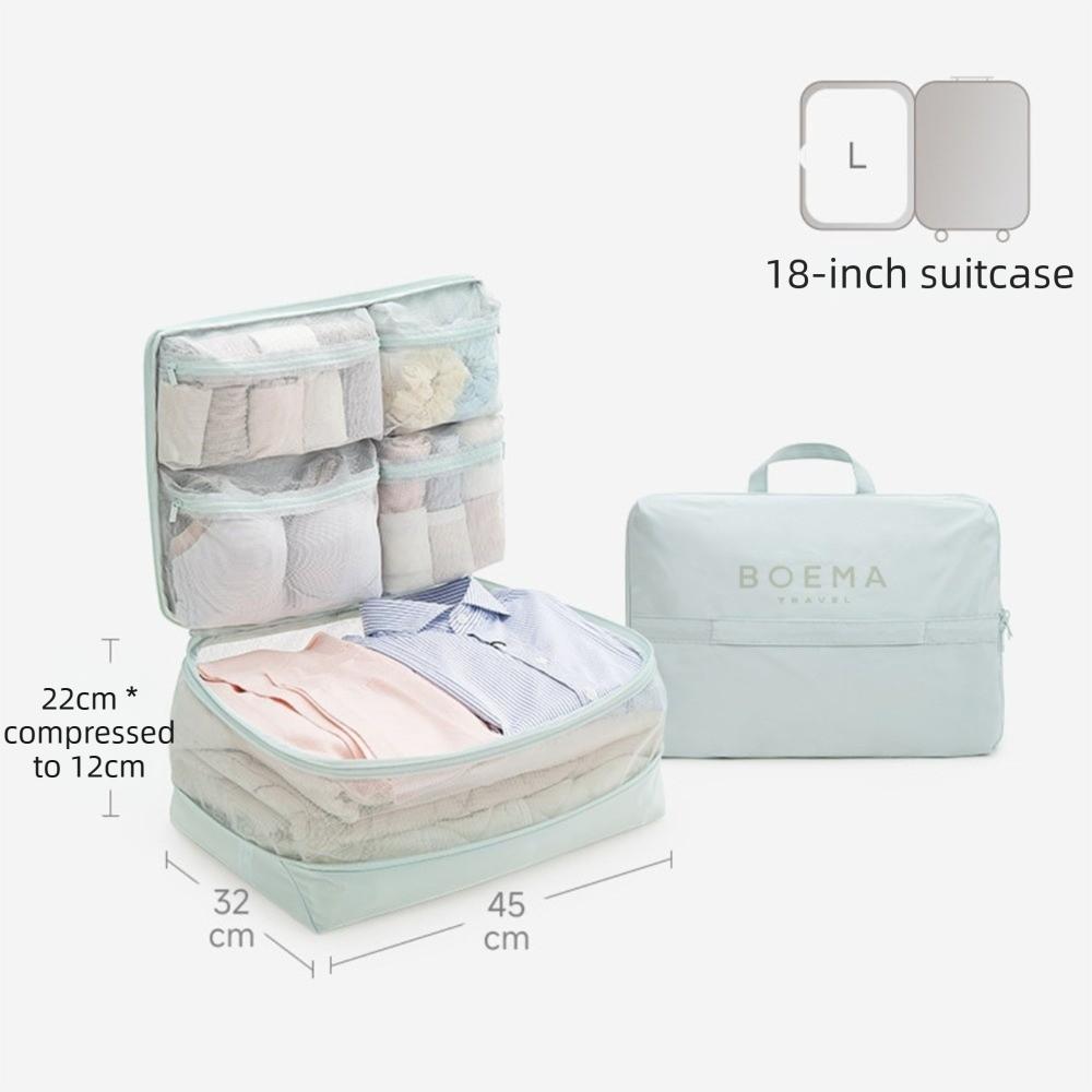 Breathable Fabric Travel Storage Bag Large Capacity Clothes Organizer Bag  Home Storage зелёный