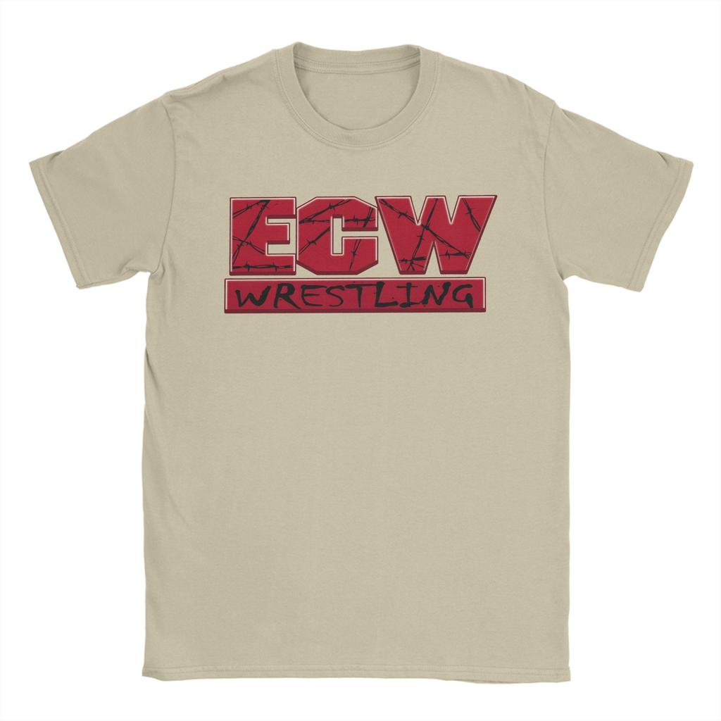 ECW Hardcore Wrestling Bawełniany T-shirt Dla Unisex Lato Street Style Koszulki Harajuku Tee Koszulki z Nadrukiem Duże Rozmiary