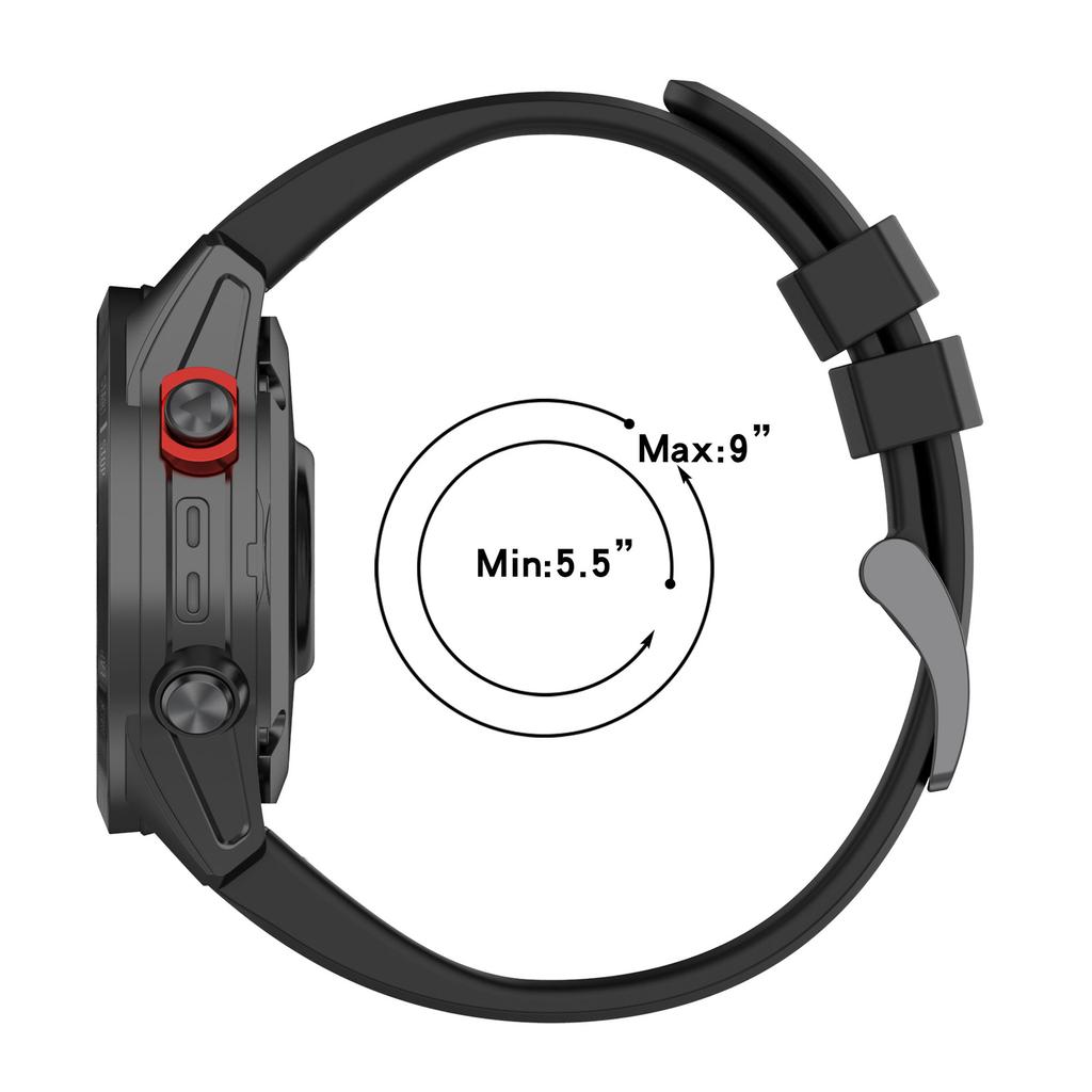 26MM 22MM 20MM Silicone Watch Band Straps For Garmin Fenix 6X 6 6S Pro 7X 7 Easyfit Wristband Fenix 5 5X 5S Plus Smartwatch Bracelet