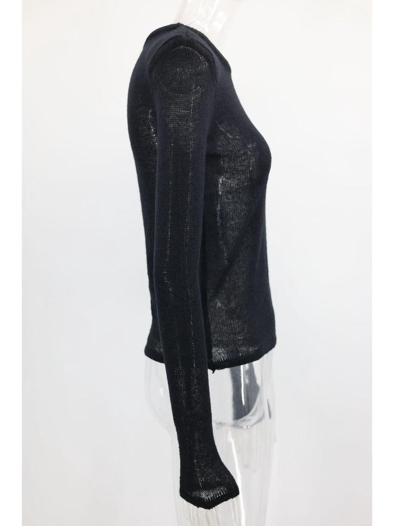 Autumn/Winter Solid Color Women's Hollow Knit Sweater - Casual Long-Sleeved Top