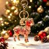 1/2Pcs Cute 2D Flat Goat Themed Hanging Ornament Acrylic Pendant for DIY Jewelry Making Bag Charm Daily Decor