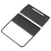 2pcs Rear Storage Panel Trim Cover Real Carbon Fiber Stylish Car Interior Decoration