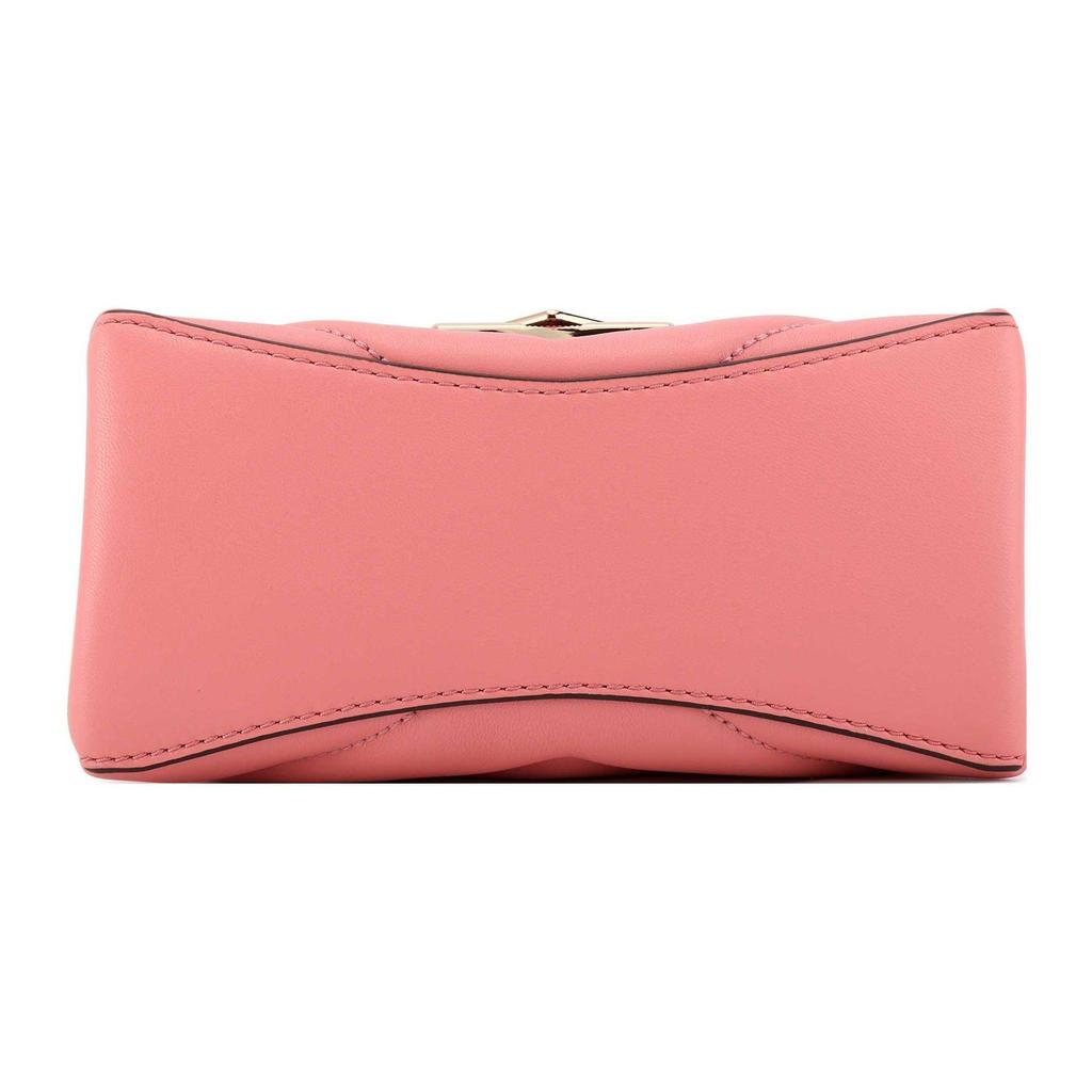 Michael Kors Mk Cece Gold Buckle Chain Solid Flap Commuter Lambskin Crossbody Shoulder Bag Women Bags Light-Pink 32T9G0EC1L-644