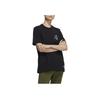 Adidas Retro American Solid Color Letter Print Breathable Sports Short Sleeve T-Shirt Men Tops Black GP1864
