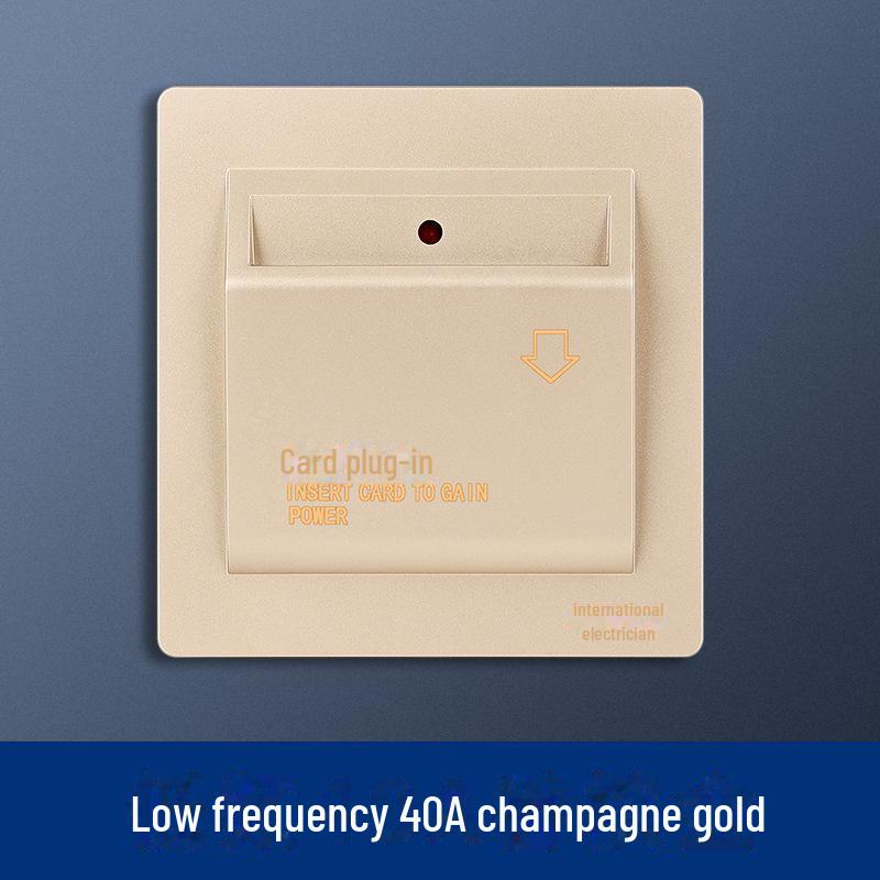 „Comutator de alimentare tip 86 40A pentru hotel pentru frecvență înaltă/joasă și compatibilitate cu cardul universal”