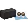 PROGRESS Rock Titanium Mirror Made In for and Other Alcoholic with Cleaning Set of 2 Glasses, Finish, Japan, Whiskey, Wine, Beverages, Cloth,