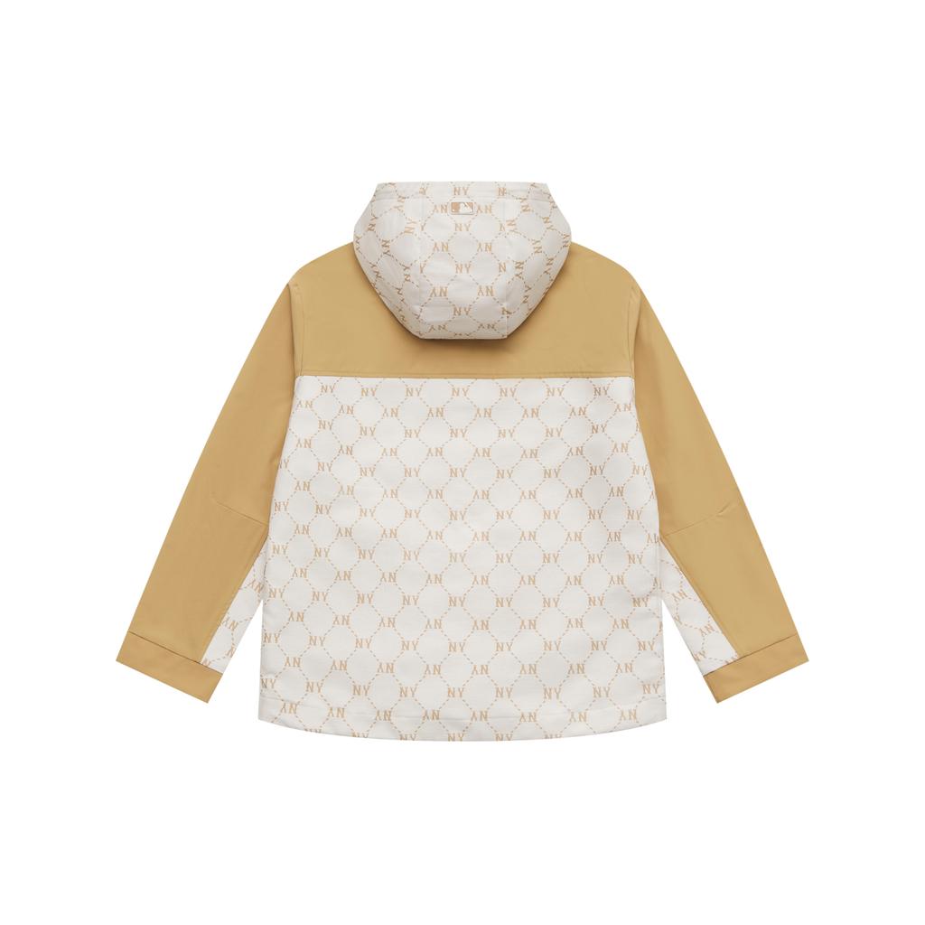 New MLB Monogram New York Yankees SS25 Jacket Unisex White/Khaki 3AWJM0151-50CAL