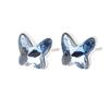 Simple Butterfly Sapphire Stud Earrings For Women Summer Fashion Jewelry Elegant Dangle Earrings Gift