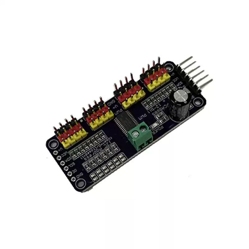 16-Channel PWM Servo Controller Board with IIC Interface, PCA9685 Module