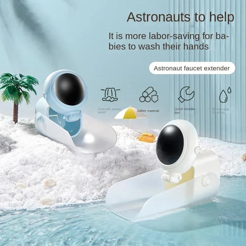 1 szt. Dziecięcy przedłużacz kranu odporny na zachlapania, Uroczy design z kreskówki, Miękki silikon ułatwiający mycie rąk, Łazienka dla dzieci