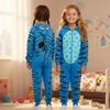 Matching Family Outfits - Striped Print Family Matching Hooded Zip-Up Onesie Loungewear