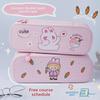 Cute Double-Layer Pencil Case for First-Grade Girls – Large Capacity Student Stationery Box