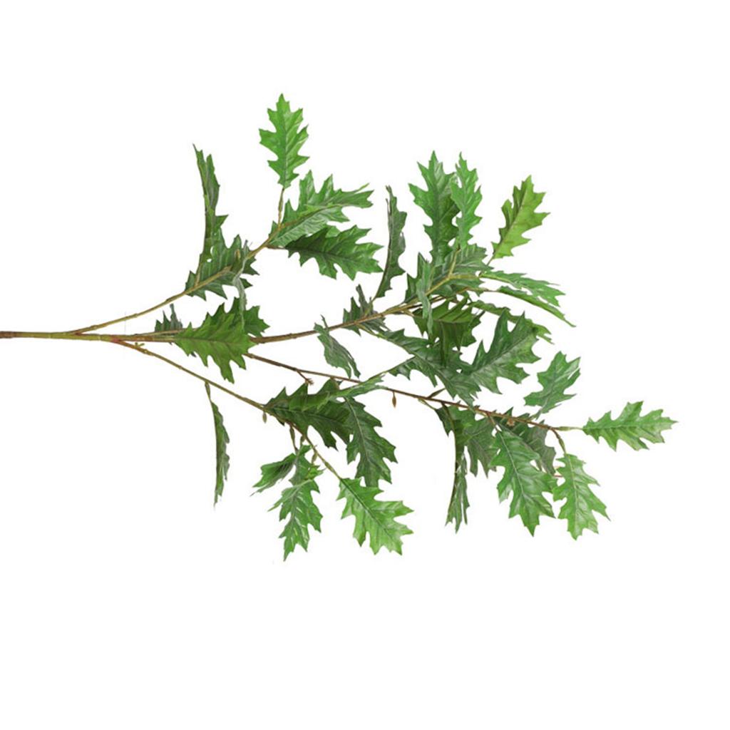 Sztuczne Liście Dębu Liście z Tkaniny Jedwabnej Elastyczna Żelazna Łodyga Dekoracyjne Sztuczne Liście Dębu Dekoracja Domu