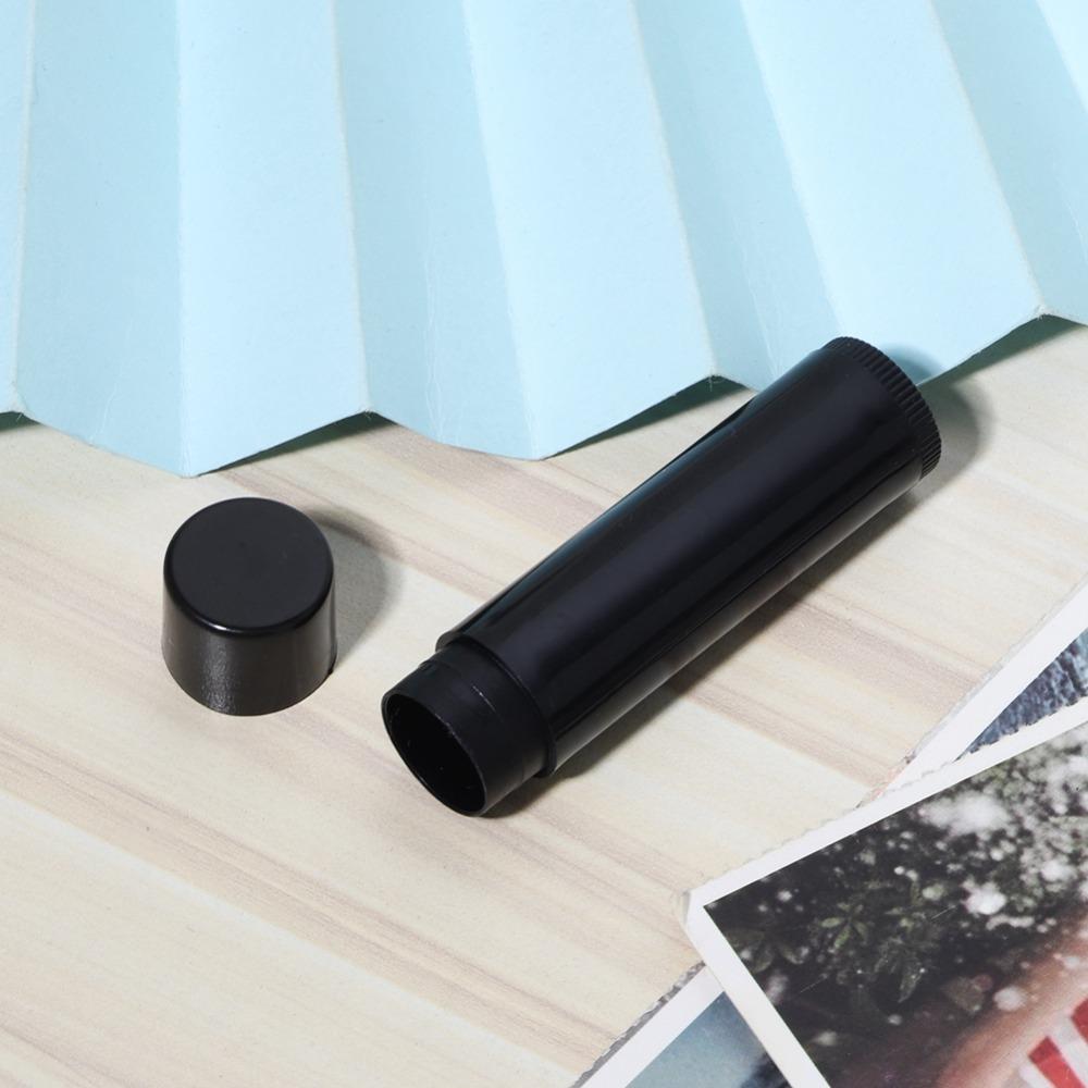 100Pcs Black Lip Balm Container PP Lip Balm Bottle Empty Cosmetic Tools  For DIY Lipstick