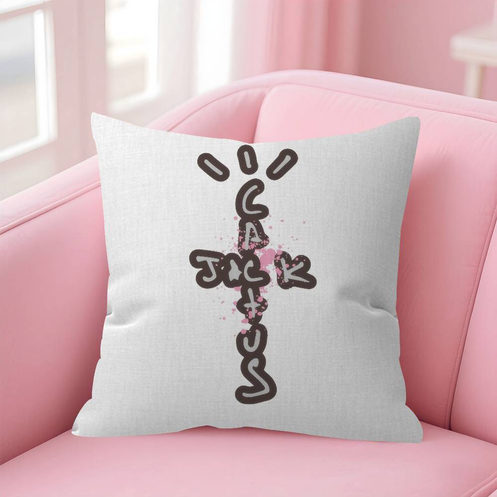 Rapper T-Travis Anime S-Scott Cushion Cover Decorative Pillow Sofa Home Decor Case Pillow Cases