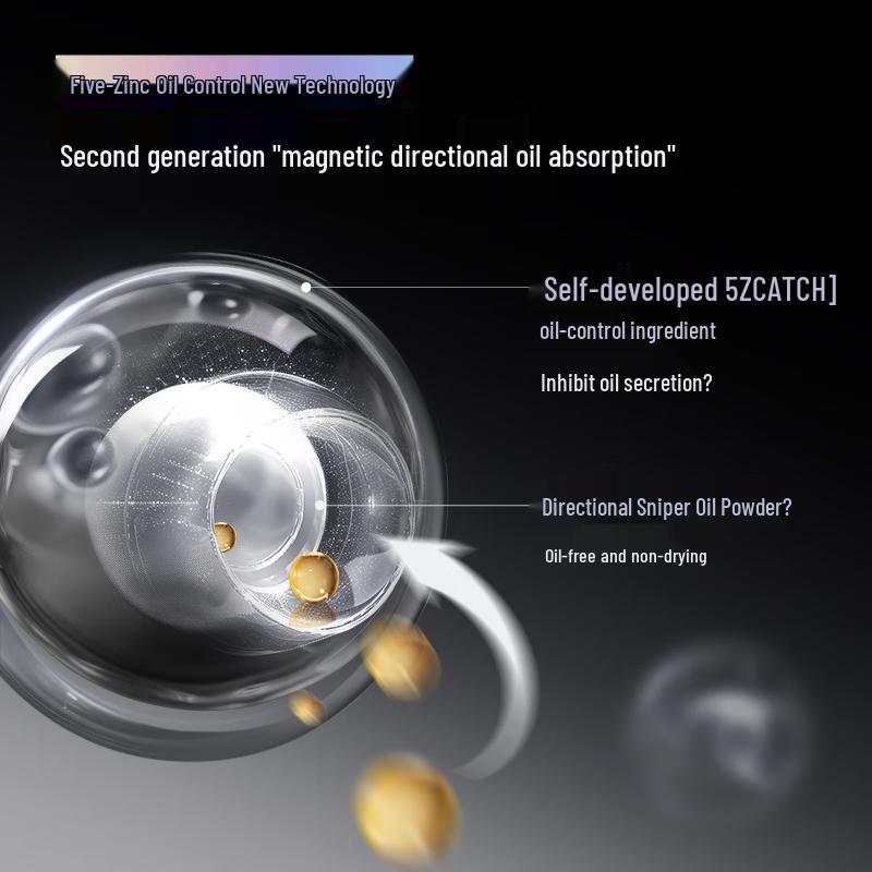 Carslan Černý magnetický kompaktní make-up pro kontrolu mastnoty