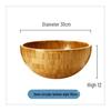 Creative Bamboo Wood Salad and Fruit Bowl for Dining and Restaurants