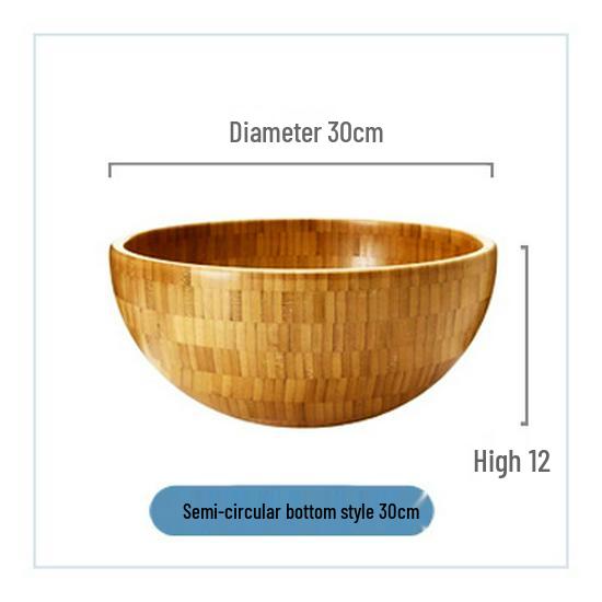 Creative Bamboo Wood Salad and Fruit Bowl for Dining and Restaurants