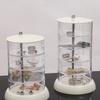 Jewelry Storage Box, Multi-layer Rotating Earrings, Earrings, Hair Clips, Headwear, Headband, Simple Transparent Jewelry Box