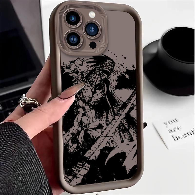 Anime Bleach Case for iPhone 16 15 14 13 12 11 Pro Max XS X XR 8 7 6S 6 Plus SE 2020 Liquid Soft Silicone Shockproof Cover Funda