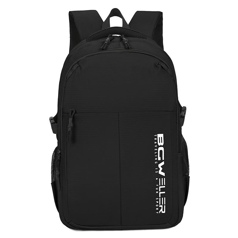 

Unisex Nylon Lightweight Travel Backpack - Stylish, Simple, Casual Design for Business Trips чорний