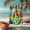 Individuelles ultraweiches Strandtuch mit dem Wiggles-Thema, ideal für Pool - Camping, Tauchen - Perfektes Reiseutensil, Lebendiges Strandtuch.