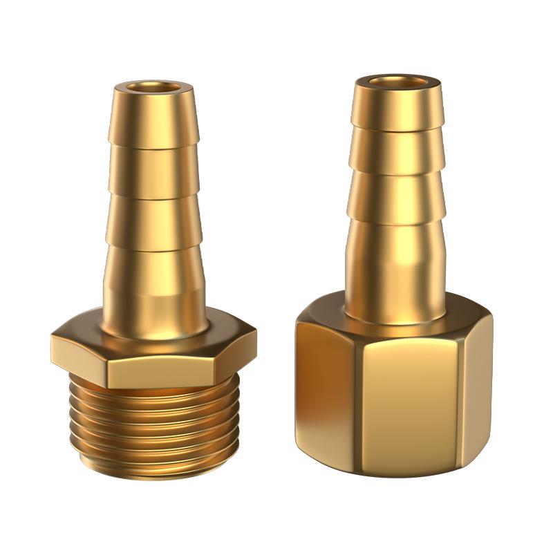 Zhuo Ji All-Copper Hexagonal Barb Connector for Gas & Oil Pipes
