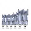 6 Piece Open End Wrench Set 10 11 12 14 17 19mm for Automotive Repair with Groove Design for Better Grip and Control