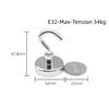 10PCS Strong Magnet Hooks Multi-Purpose Storage Hooks Home Kitchen Bar Storage Hooks Key Storage Hooks Bathroom Hangers