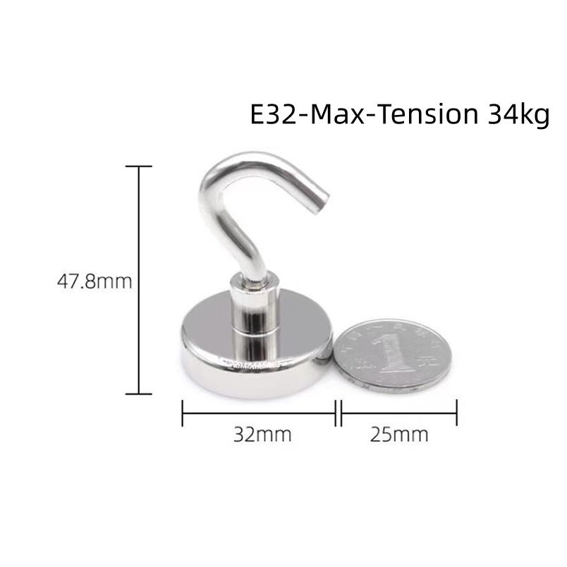 10PCS Strong Magnet Hooks Multi-Purpose Storage Hooks Home Kitchen Bar Storage Hooks Key Storage Hooks Bathroom Hangers