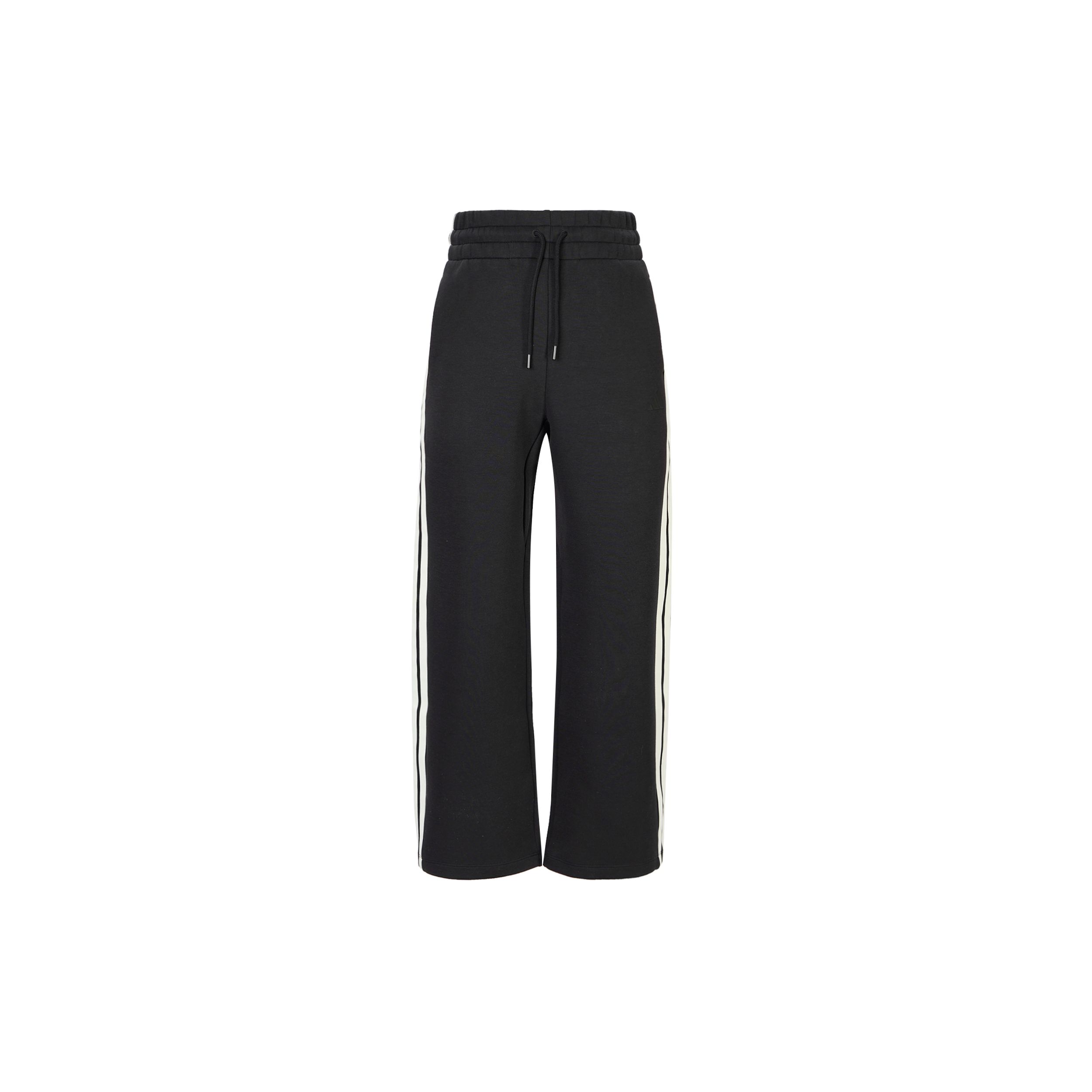 Adidas Sportswear CW Wide Knit High Waist Straight Leg Track Pants Women Black JZ1642 XL