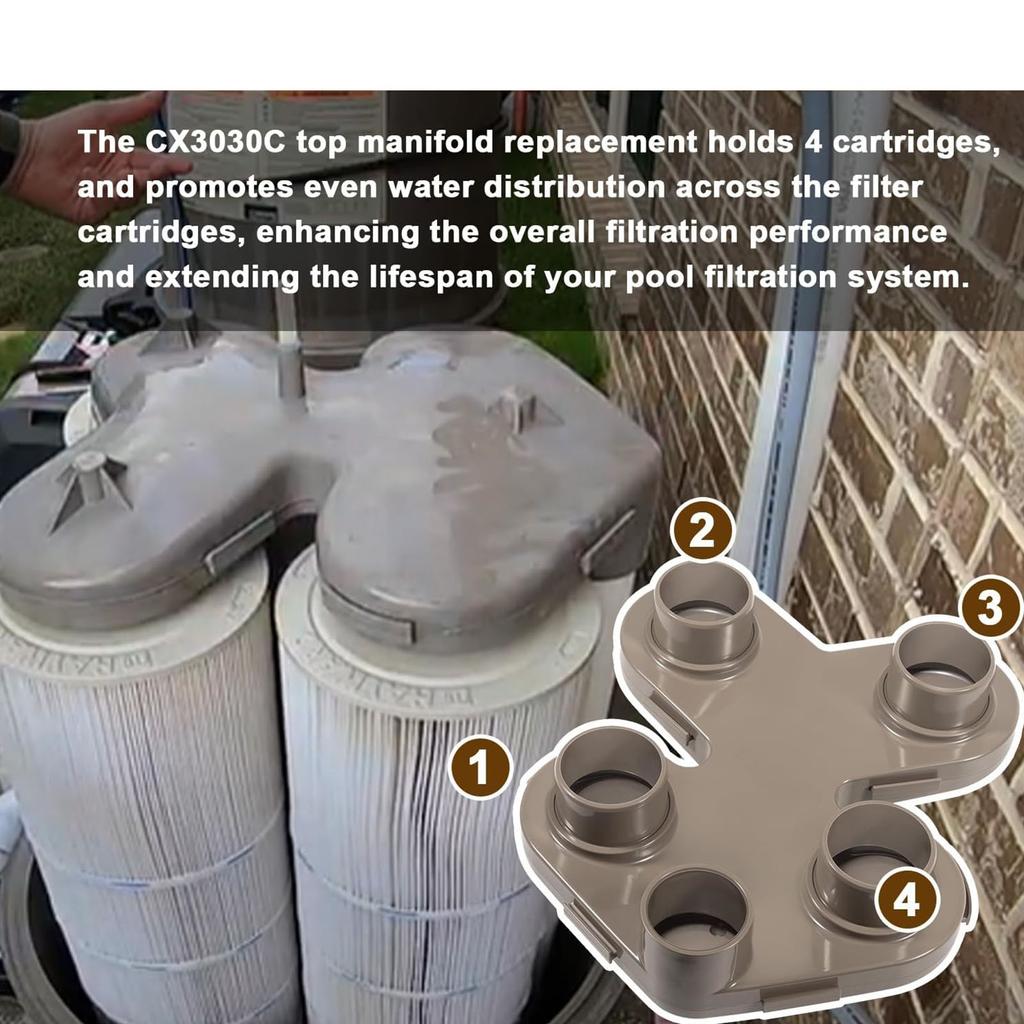 CX3030C Oberer Verteiler Austausch für C3030 C4030 C2030 Patronenfilter Poolfiltration Filter Poolzubehör