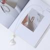 Accessories Brushed Metal Love Pearl Vintage Simple Ladies Necklace Long Chain Sweater Chain