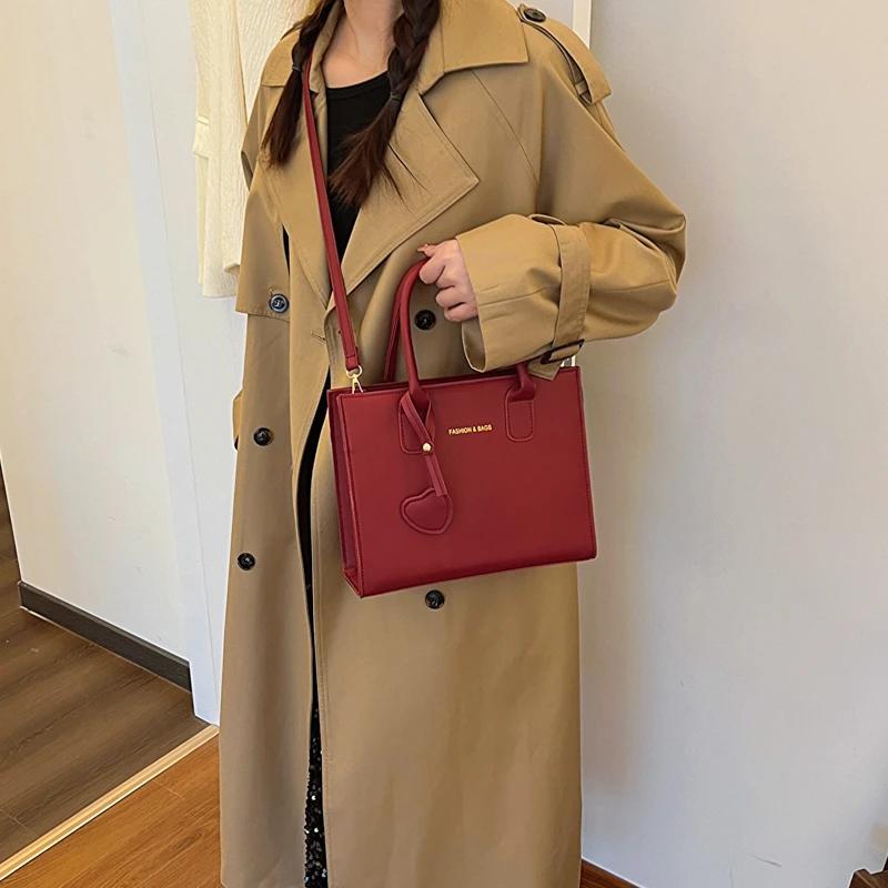 Women's PU Leather Bags with Interior Compartment Soft and Solid Color with Zipper High Quality