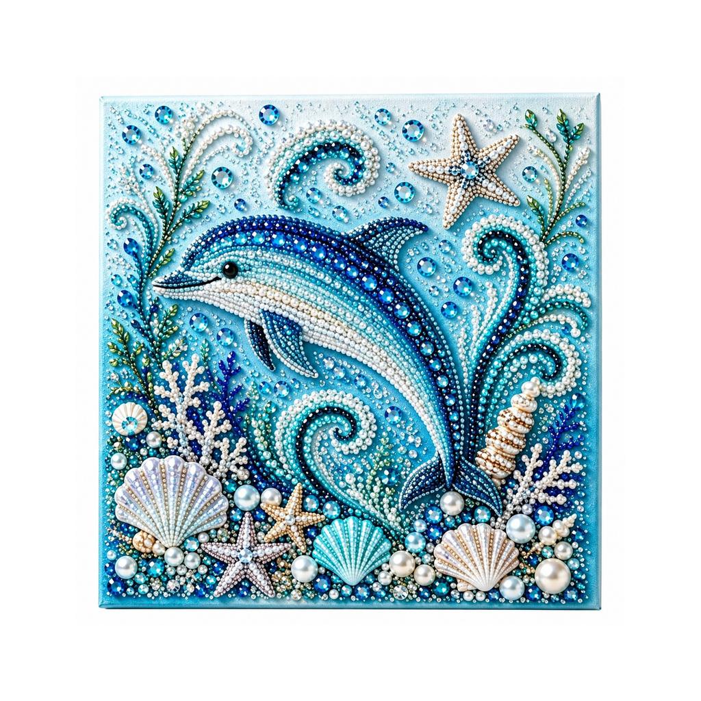 Ocean-themed Pearl Art DIY Set - Octopus, Ocean Tranquility and Joy, Parent-Child Interaction, Other Toys
